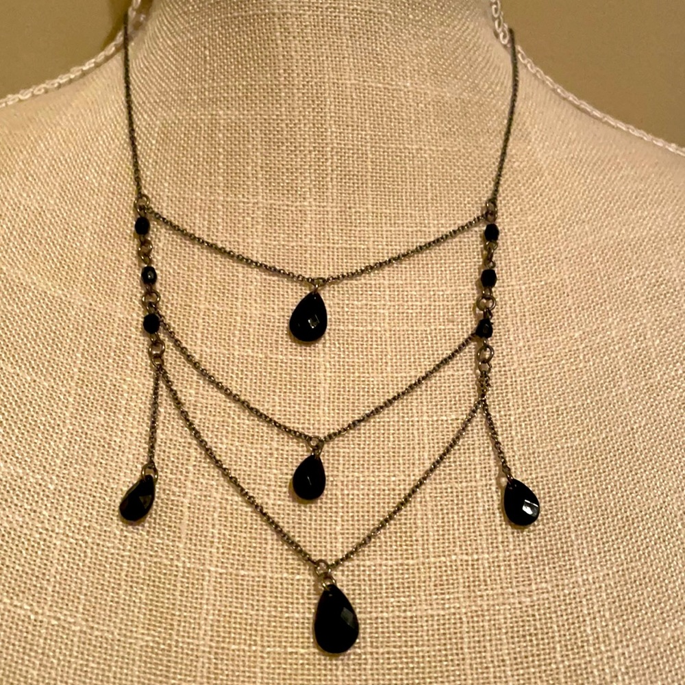 Tiered Teardrop Necklace